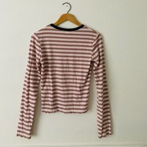 Long sleeve striped colorful shirt